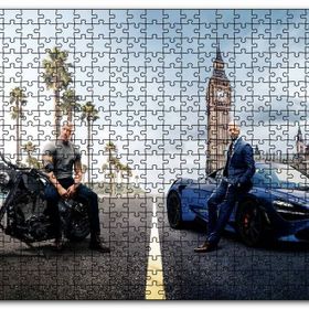 Cakapuzzle Hızlı ve Öfkeli Johnson Statham Mdf 255 Parça Puzzle