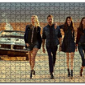 Cakapuzzle Hızlı ve Öfkeli Paul Walker Kızlarla Mdf 1000 Parça Puzzle