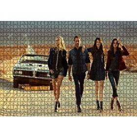 Cakapuzzle Hızlı ve Öfkeli Paul Walker Kızlarla Mdf 1000 Parça Puzzle