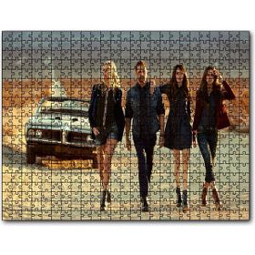Cakapuzzle Hızlı ve Öfkeli Paul Walker Kızlarla Mdf 120 Parça Puzzle