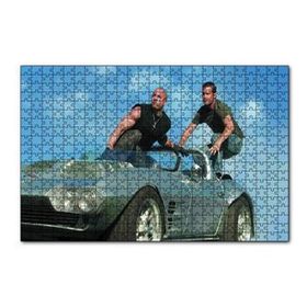 Cakapuzzle Hızlı ve Öfkeli Paul Walker ve Vin Diesel 120 Parça Ahşap Puzzle