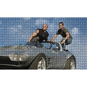 Cakapuzzle Hızlı ve Öfkeli Paul Walker ve Vin Diesel 120 Parça Ahşap Puzzle