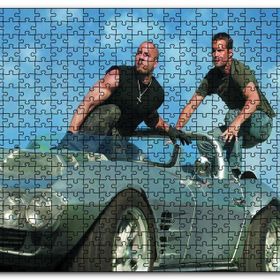 Cakapuzzle Hızlı ve Öfkeli Paul Walker ve Vin Diesel Mdf 500 Parça Puzzle