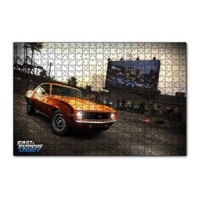 Cakapuzzle Hızlı ve Öfkeli Turuncu SS 120 Parça Ahşap Puzzle