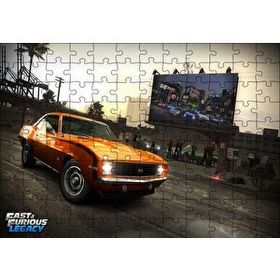 Cakapuzzle Hızlı ve Öfkeli Turuncu SS 120 Parça Ahşap Puzzle
