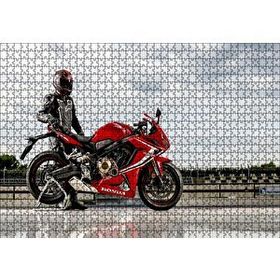 Cakapuzzle Honda Cbr 650 ve Sürücüsü Mdf 1000 Parça Puzzle