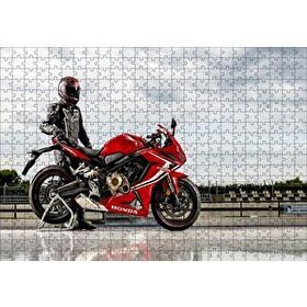 Cakapuzzle Honda Cbr 650 ve Sürücüsü Mdf 500 Parça Puzzle