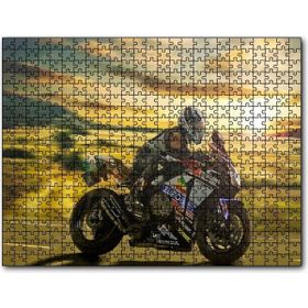 Cakapuzzle Honda Motosiklet Motosikletçi Görsel 1000 Parça Puzzle