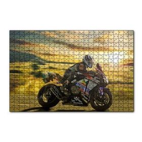 Cakapuzzle Honda Motosiklet Motosikletçi Görsel 120 Parça Ahşap Puzzle