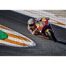 Cakapuzzle Honda Repsol Turuncu Kırmızı Motorsiklet 120 Parça Ahşap Puzzle