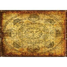 Cakapuzzle Horoscope Güneş Gezegenler Açılar Görseli 120 Parça Ahşap Puzzle