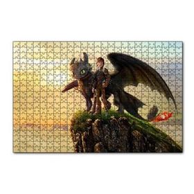 Cakapuzzle How to Train Your Dragon Film Görseli 120 Parça Ahşap Puzzle