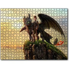 Cakapuzzle How To Train Your Dragon Film Görseli Mdf 1000 Parça Puzzle