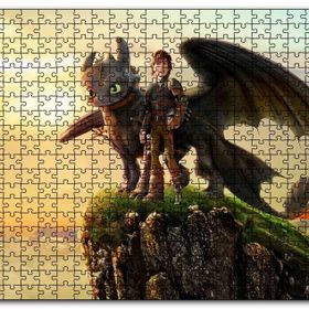 Cakapuzzle How To Train Your Dragon Film Görseli Mdf 120 Parça Puzzle