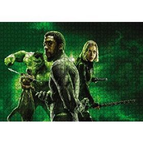 Cakapuzzle Hulk Black Panther ve Black Widow 120 Parça Ahşap Puzzle