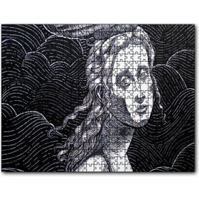 Cakapuzzle Hüzünlü Bakışlı Kadın Ahşap 1000 Parça Puzzle