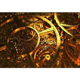 Cakapuzzle İçiçe Altın Çarklar 120 Parça Ahşap Puzzle