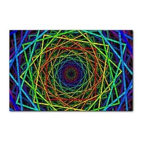 Cakapuzzle İçiçe Sarmal Renkli Kareler 120 Parça Ahşap Puzzle