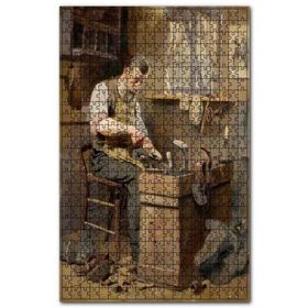 Cakapuzzle İhtiyar Ayakkabı Tamircisi Ahşap 1000 Parça Puzzle