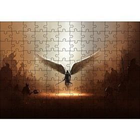 Cakapuzzle Ikarus Kanatlı Şövalye ve Ordular Mdf 120 Parça Puzzle