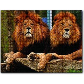 Cakapuzzle İki Aslan 120 Parça Puzzle
