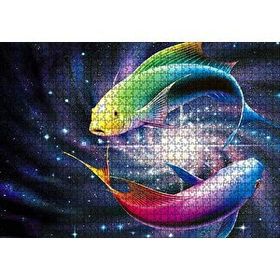 Cakapuzzle İki Balık Işık Demetleri Arasında 120 Parça Puzzle