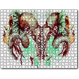 Cakapuzzle Iki Çift Boynuzlu Yüz 1000 Parça Puzzle