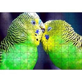 Cakapuzzle İki Muhabbet Kuşu Görseli 120 Parça Ahşap Puzzle