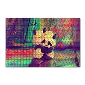 Cakapuzzle İki Pandanın Kucaklaşması Doğa Yağlı Boya Resmi 120 Parça Ahşap Puzzle