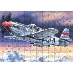 Cakapuzzle ikinci Dünya Savaşı Saldırı Uçağı ve Bulutlu Gökler Yapboz MDF Puzzle