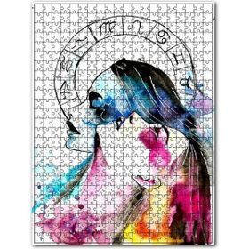 Cakapuzzle İkizler Burcu Kadın Figürü Görseli Ahşap 1000 Parça Puzzle