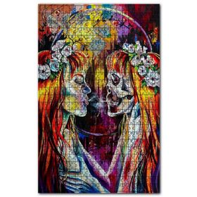 Cakapuzzle İkizler Burcu Karakteri Gerçeküstü Görsel Ahşap 500 Parça Puzzle
