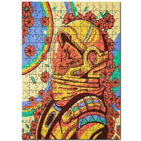 Cakapuzzle Illtürasyon Astronot Çiçekli Mdf 1000 Parça Puzzle