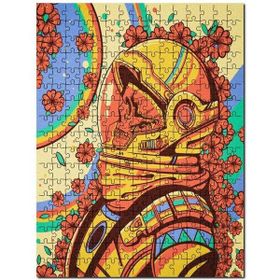 Cakapuzzle Illtürasyon Astronot Çiçekli Mdf 1000 Parça Puzzle