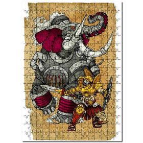 Cakapuzzle Ilütrasyon Fil Şovalye Mdf 1000 Parça Puzzle
