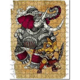 Cakapuzzle Ilütrasyon Fil Şovalye Mdf 1000 Parça Puzzle
