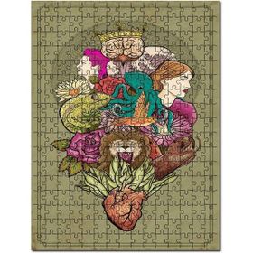 Cakapuzzle Ilütrasyon Kalp Beyin Insan Hayvan 120 Parça Puzzle