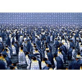 Cakapuzzle İmparator Penguenleri Mahşer Kalabalığı 120 Parça Ahşap Puzzle