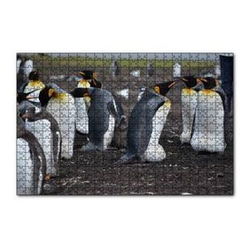 Cakapuzzle İmparator Penguenleri ve Yavru 120 Parça Ahşap Puzzle