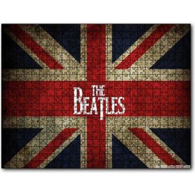 Cakapuzzle İngiliz Bayrağı Üzerinde The Beatles 255 Parça Puzzle