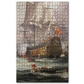 Cakapuzzle İngiliz Donanması Savaş Gemisi 120 Parça Ahşap Puzzle