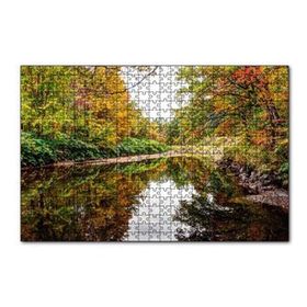 Cakapuzzle İngiltere Baker Nehri Sonbahar Renkleri 120 Parça Ahşap Puzzle