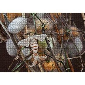 Cakapuzzle İpek Böceği Ve Kozası Görseli 120 Parça Ahşap Puzzle