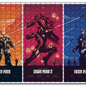 Cakapuzzle Iron Man Üçlemesi Mdf 1000 Parça Puzzle