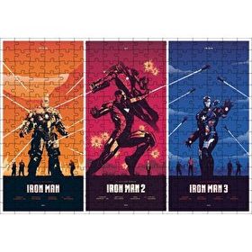 Cakapuzzle Iron Man Üçlemesi Yapboz MDF Puzzle