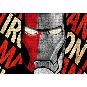 Cakapuzzle Iron Man Yakın Plan İllüstrasyon 120 Parça Puzzle