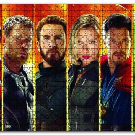 Cakapuzzle Iron Thor Captain America Strange Ahşap 255 Parça Puzzle
