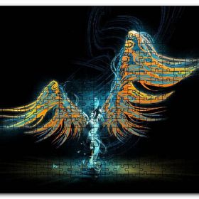 Cakapuzzle Işığın Dansı ve Rengarenk Kanatları Mdf 120 Parça Puzzle