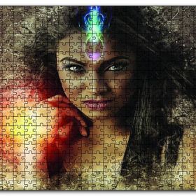 Cakapuzzle Işık Şaçan Kadın Fantastik Mdf 120 Parça Puzzle