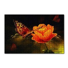 Cakapuzzle Işık Sarı Çiçek Kelebek 120 Parça Puzzle